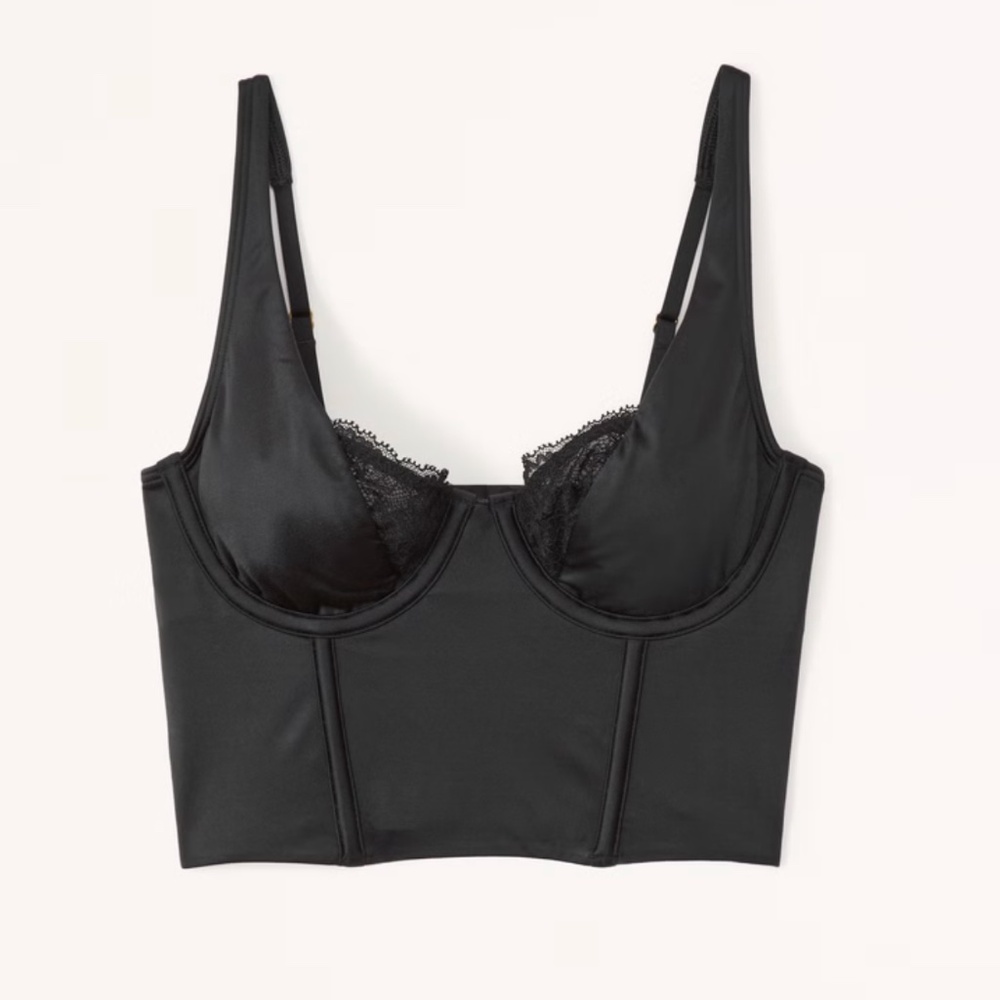 A&F Lace and Satin Balconette Corset